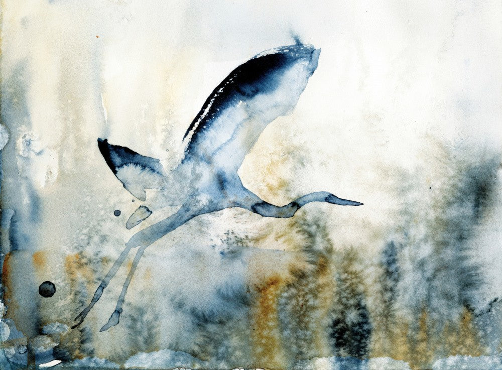 Heron Leaving Sketch Iii