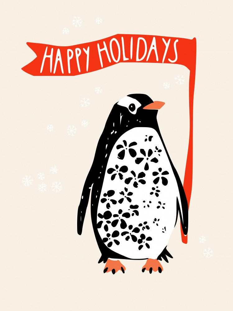 Happy holidays Festive Penguin