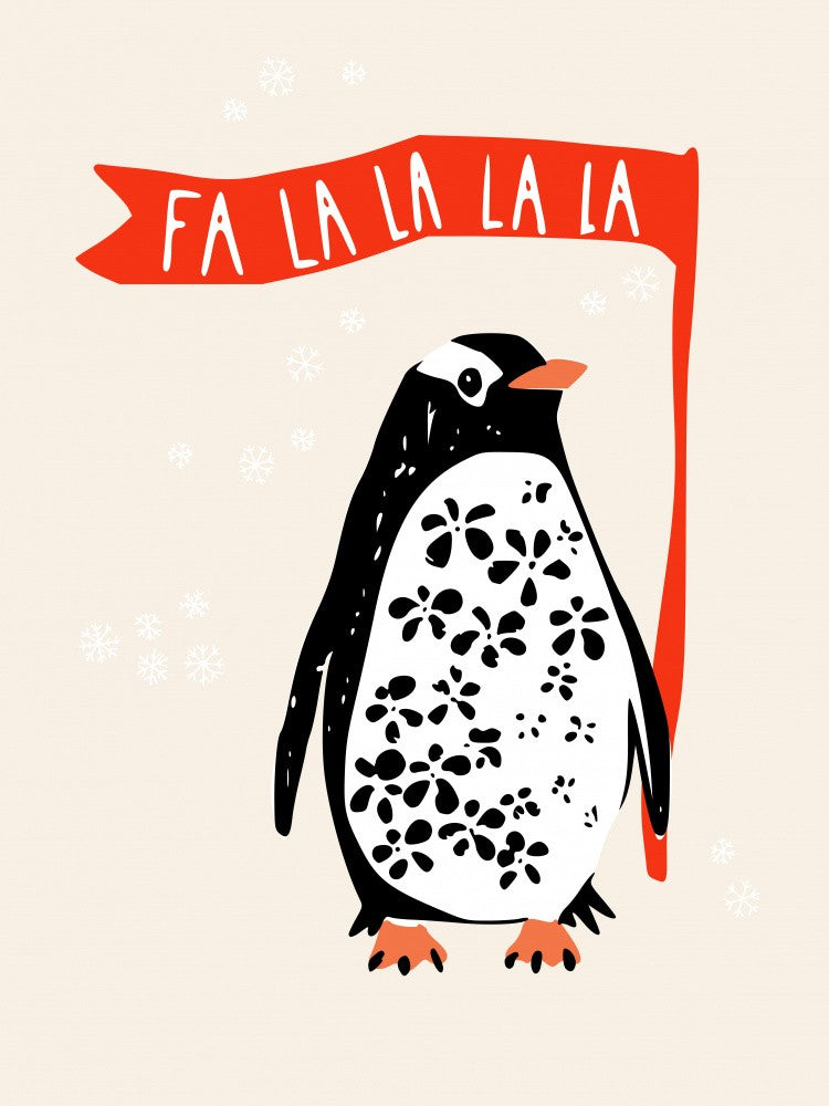 Fa La La La Festlicher Pinguin