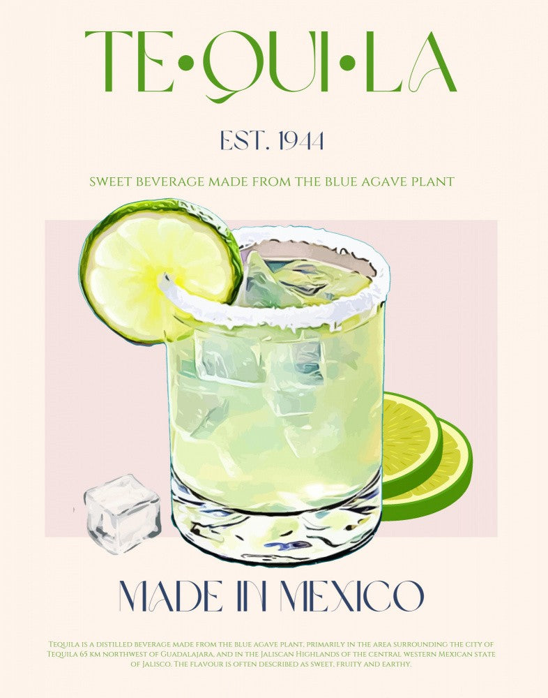 Tequila Drink With Lime And Ice