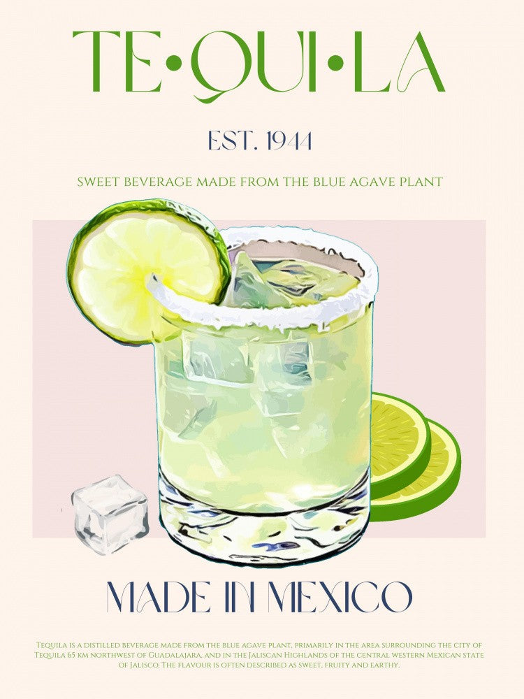 Tequila Drink With Lime And Ice