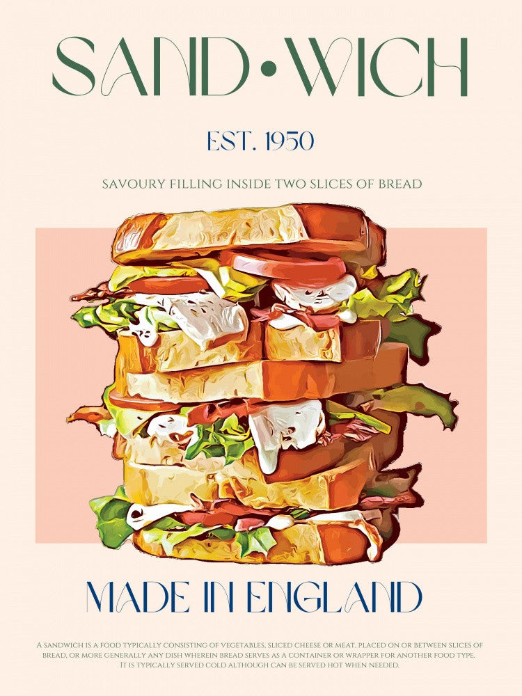 Klassisches Sandwich, hergestellt in England