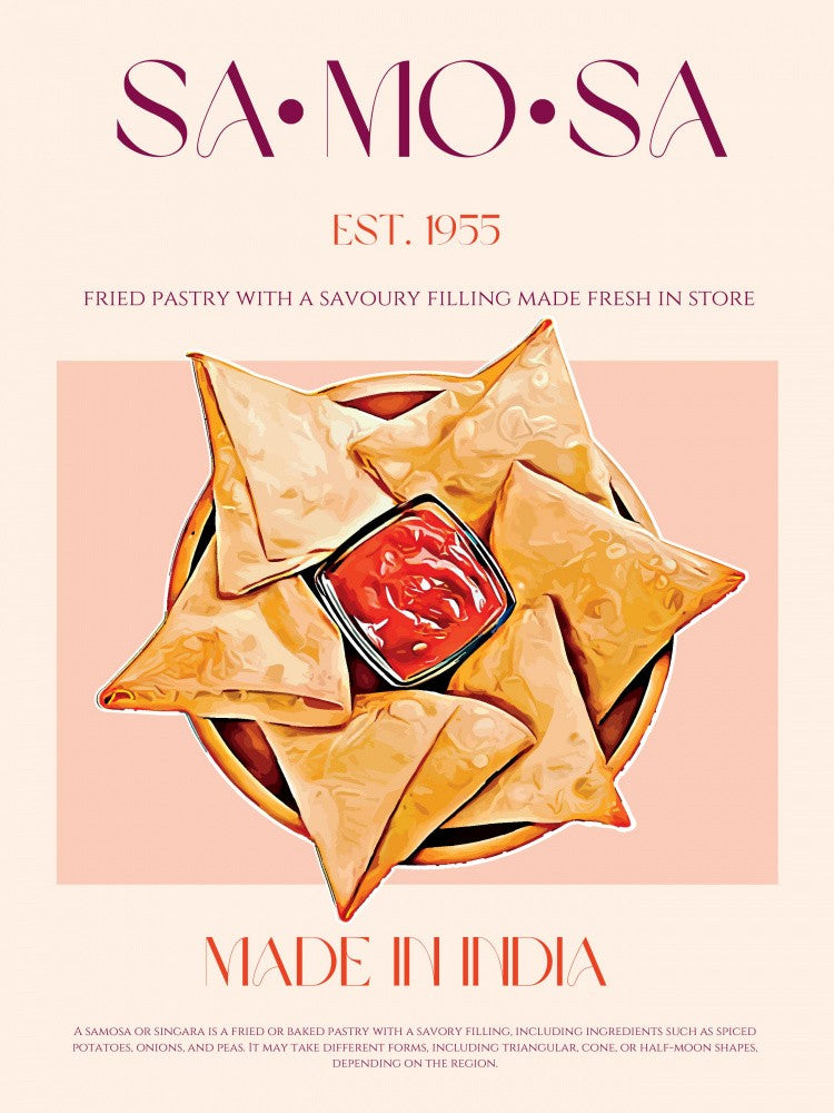 Indische frittierte Samosas