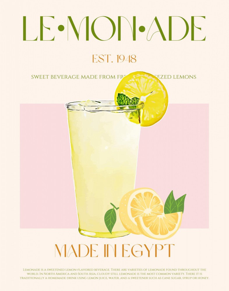 Refreshing Glass of Lemonade