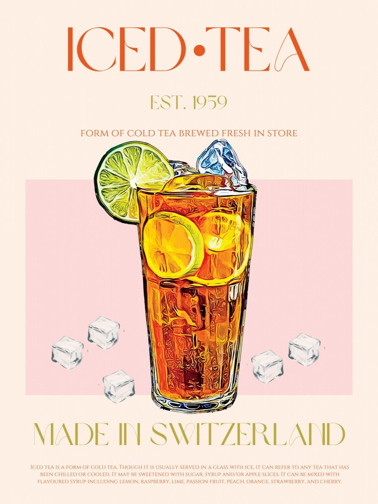 Refreshing Glass of Iced Tea