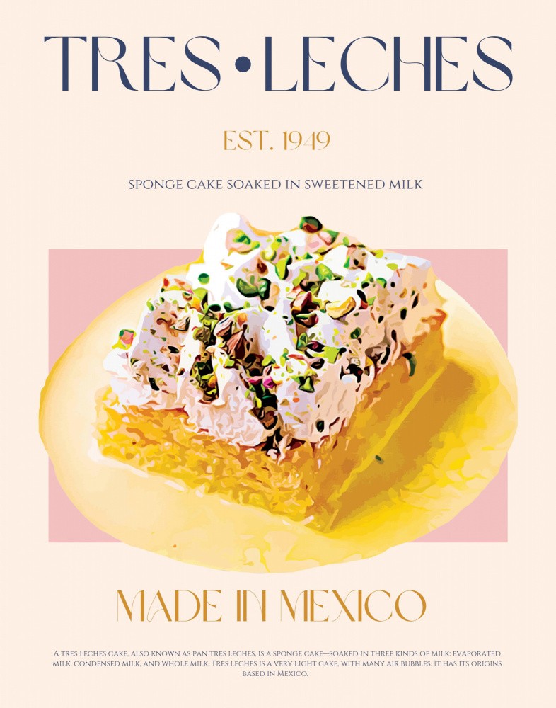 Tres Leches Druck