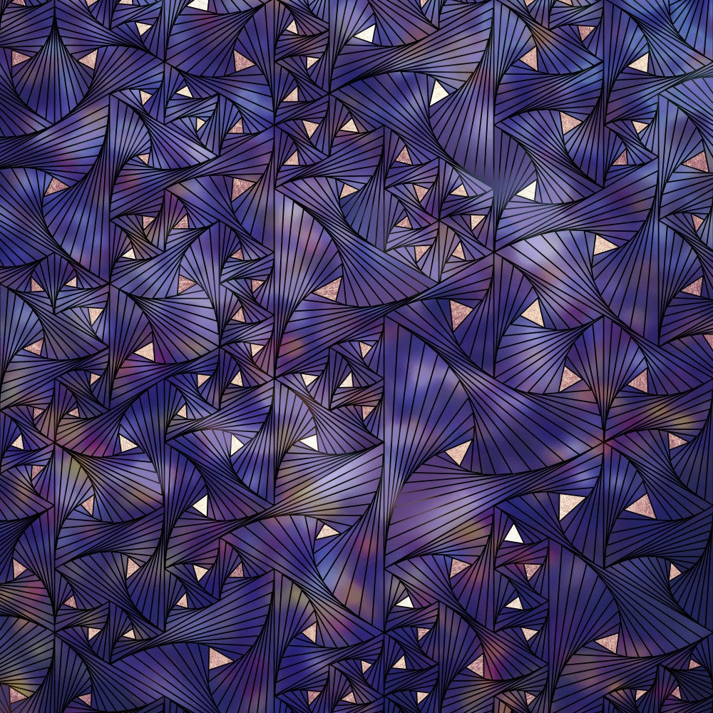 Ultraviolet and Gold Mesh