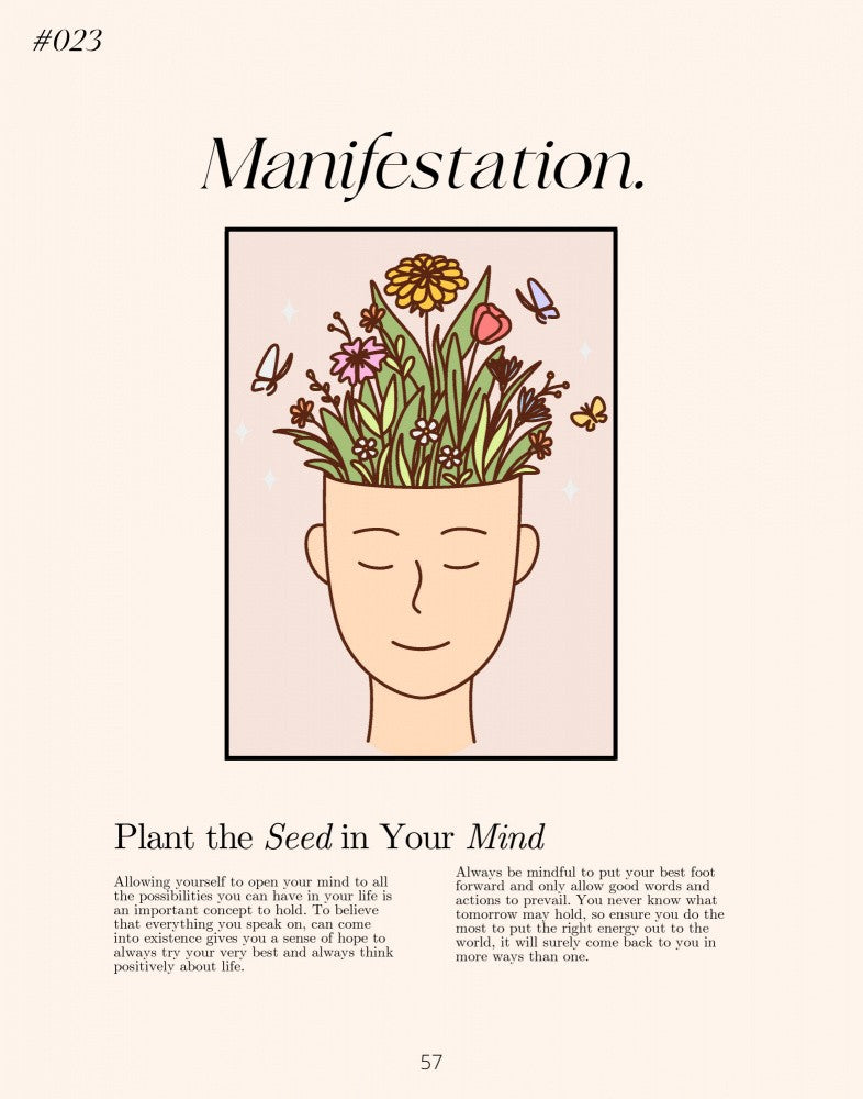Manifestation with a serene figure