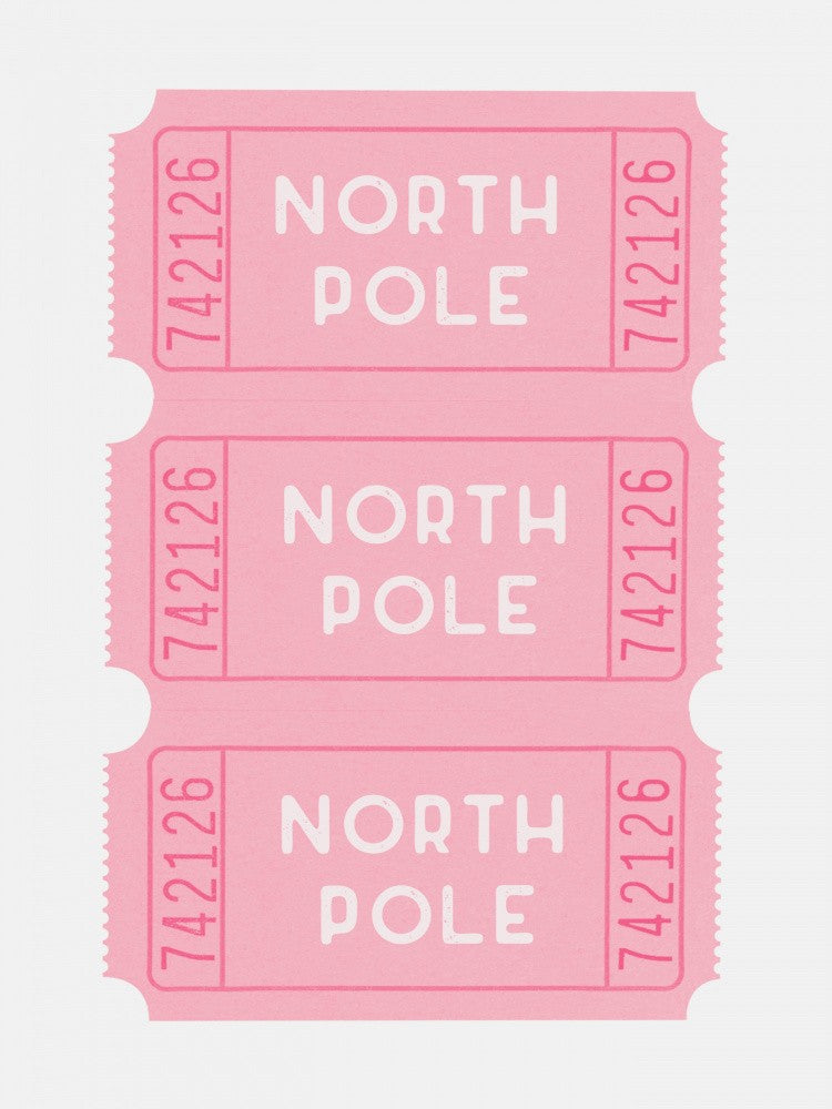 North Pole Tickets - Pink