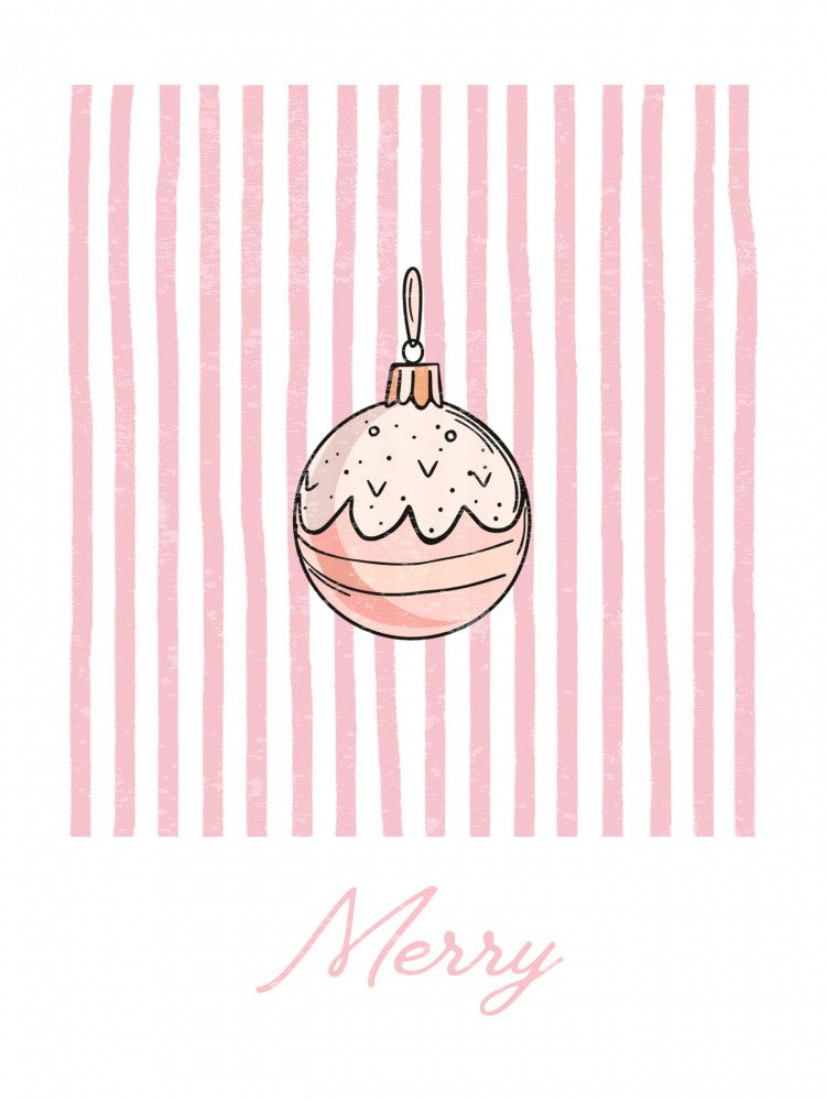 Ornament Merry - Pink