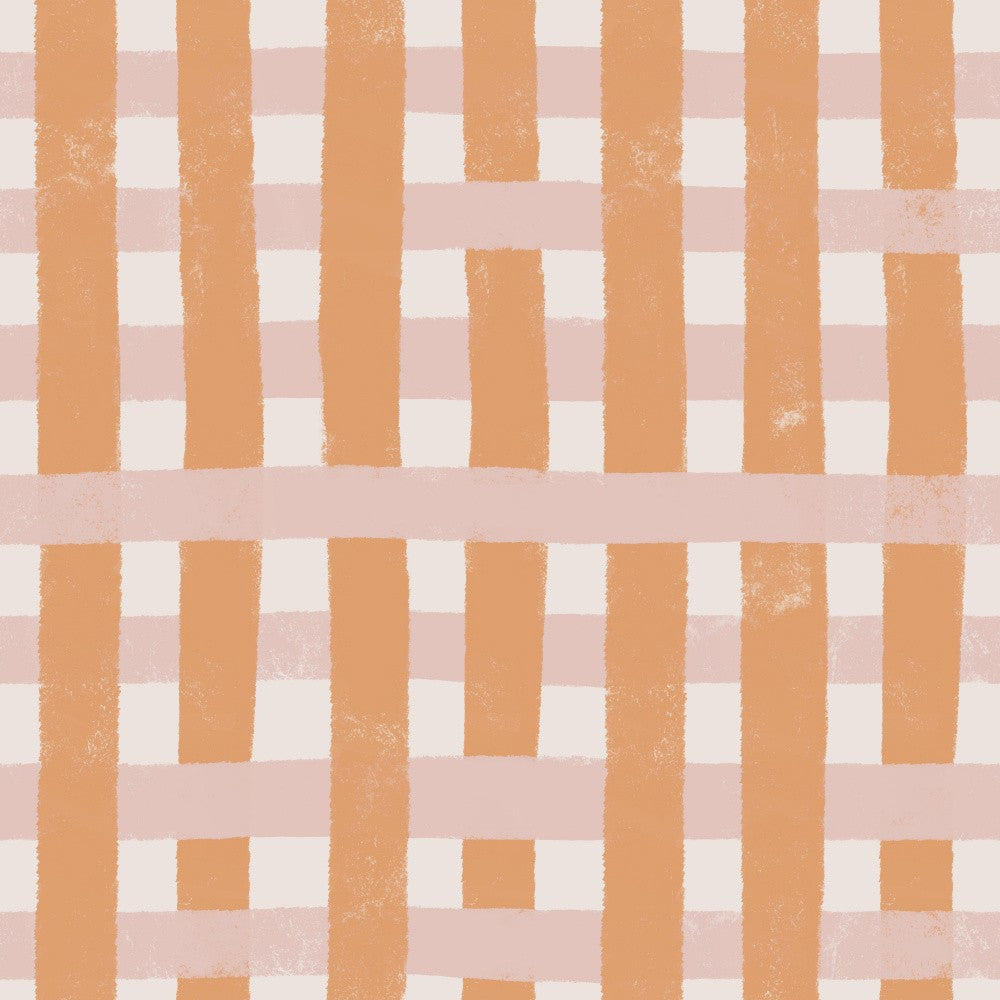 Orange Halloween Gingham