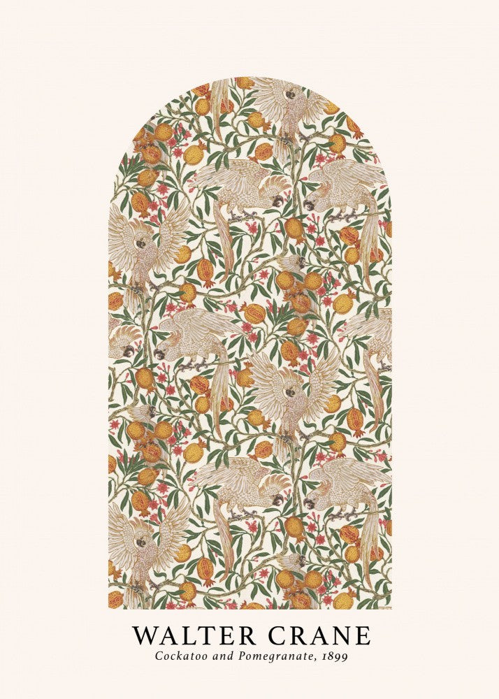 Cockatoo and Pomegranate