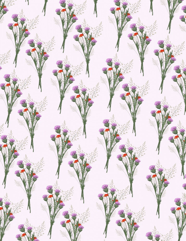 Vintage Scottish Thistle Pattern