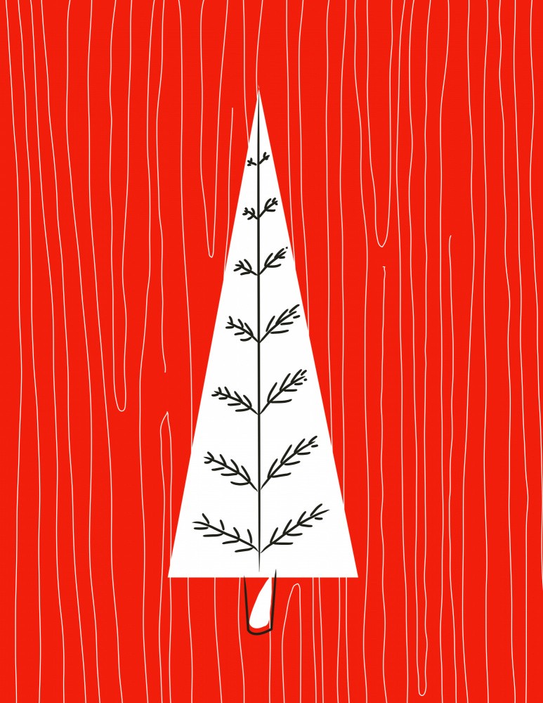 Red Christmas Tree