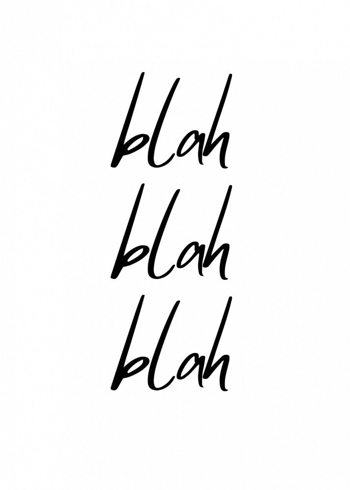 blah blah blah