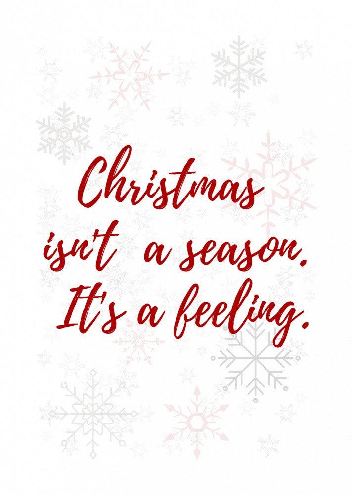 Christmas is a feeling