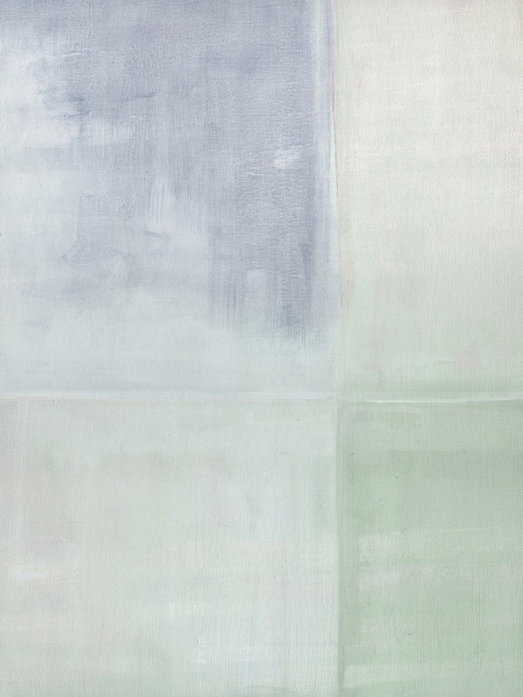 Pastel Painted Wall Grey Green