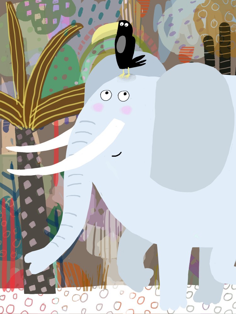 Elephant and Toucan Jungle Walk