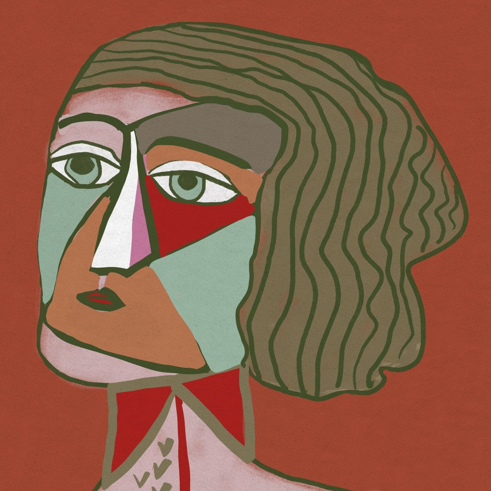 Portrait face modern abstract