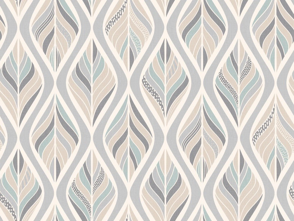 Abstract Boho Feathers Soft Sand