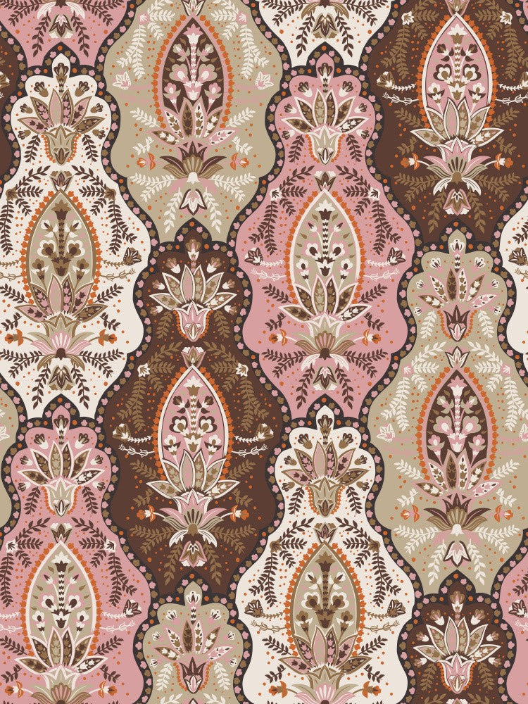 Country House Paisley Beige Pink