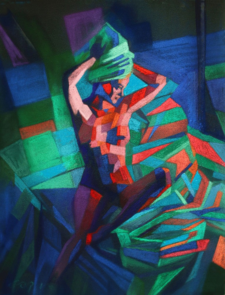 Kubistisches Rot, Grün und Blau