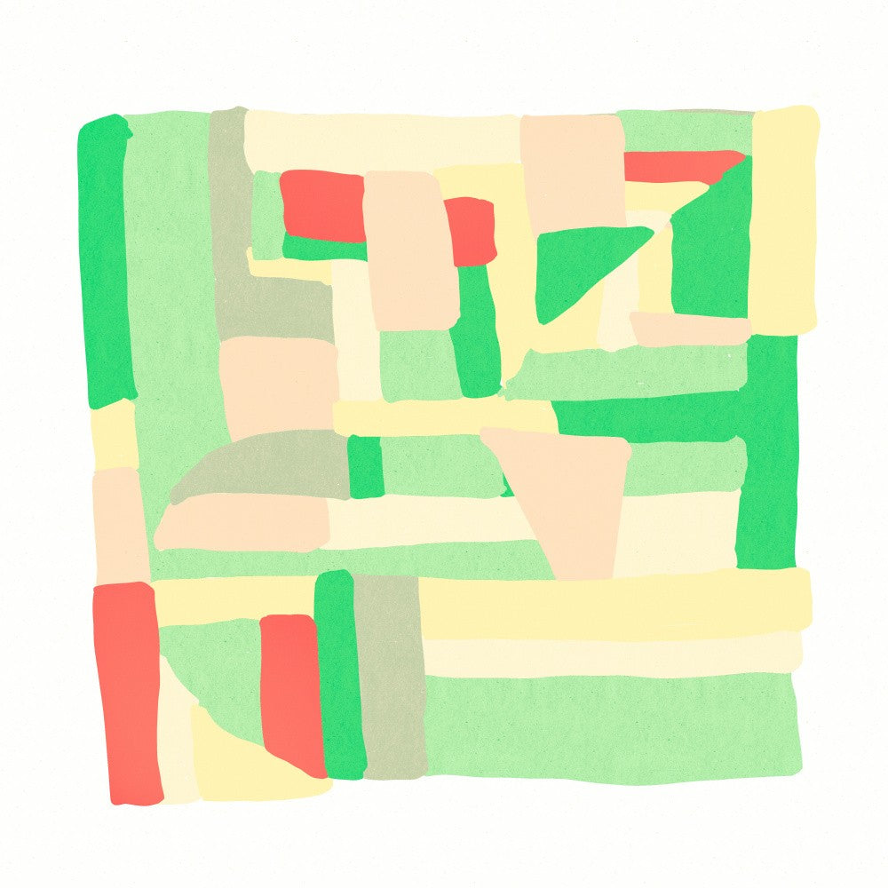 Shapes abstract pastel green