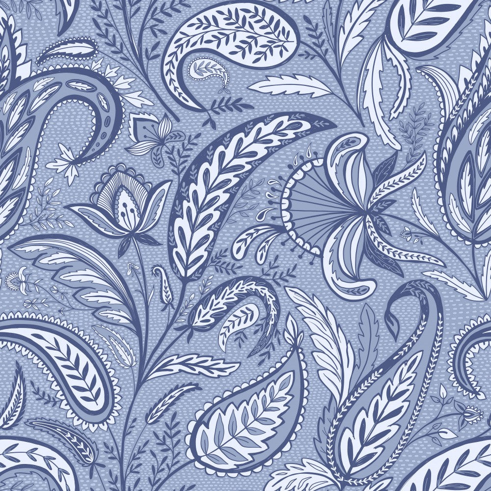 Welcoming Paisley blue