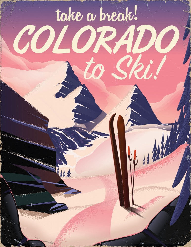 Mach eine Pause! Colorado zum Skifahren!