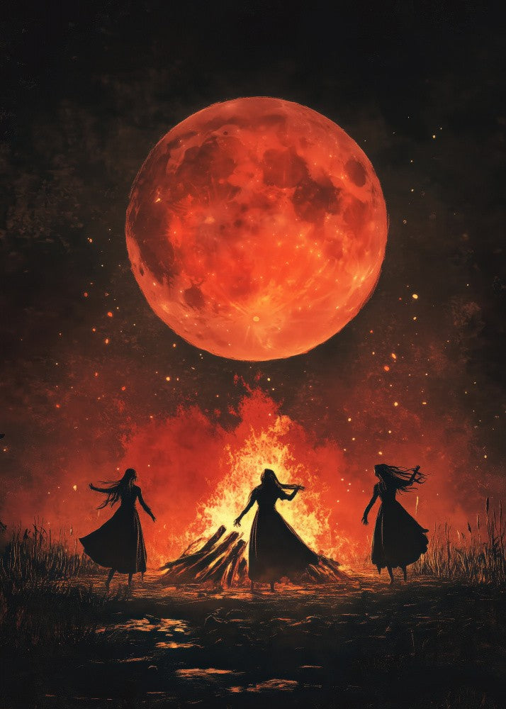 Dancing Witches Halloween Scene (1)