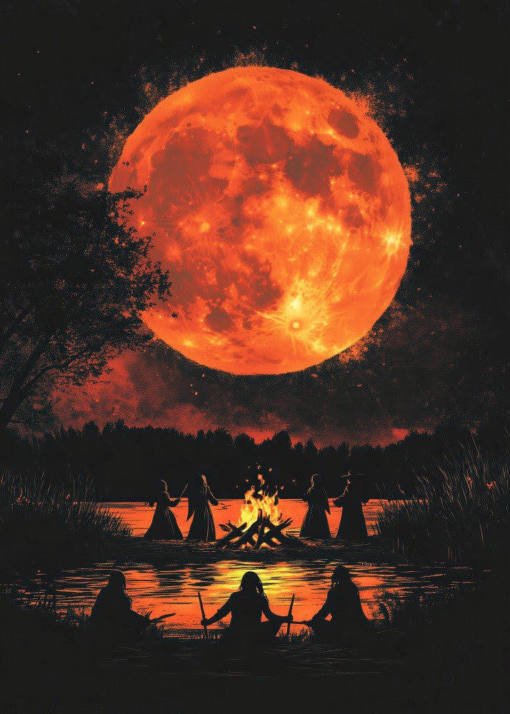 Dancing Witches Halloween Scene (4)