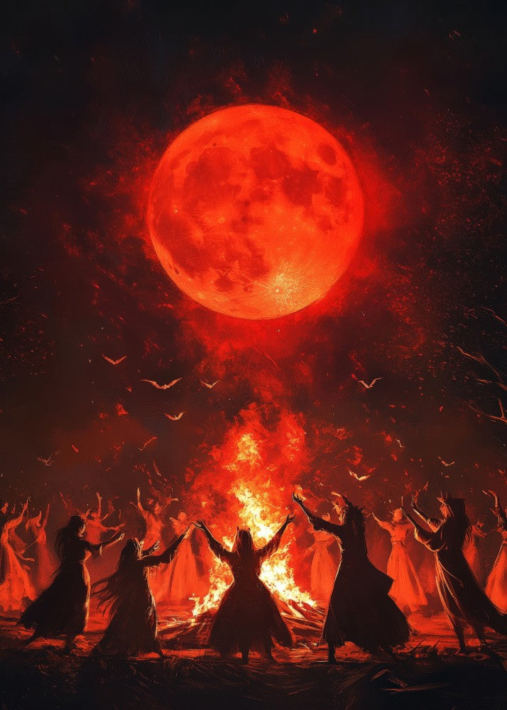 Dancing Witches Halloween Scene (5)