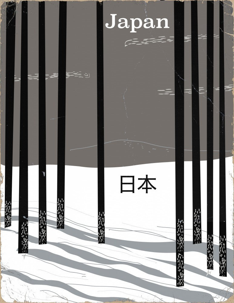 Japan Winter Forest