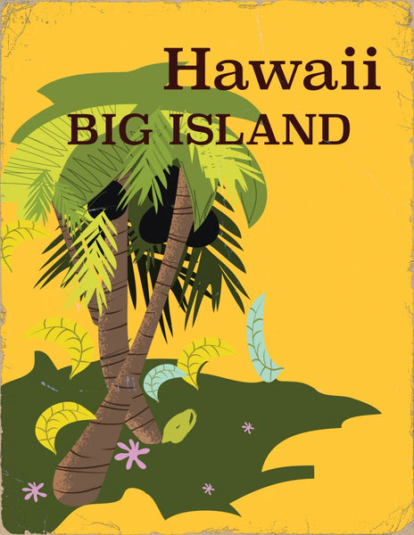 Hawaii Big Island Vintage Travel Poster Art Print by Nicholas – Fy!