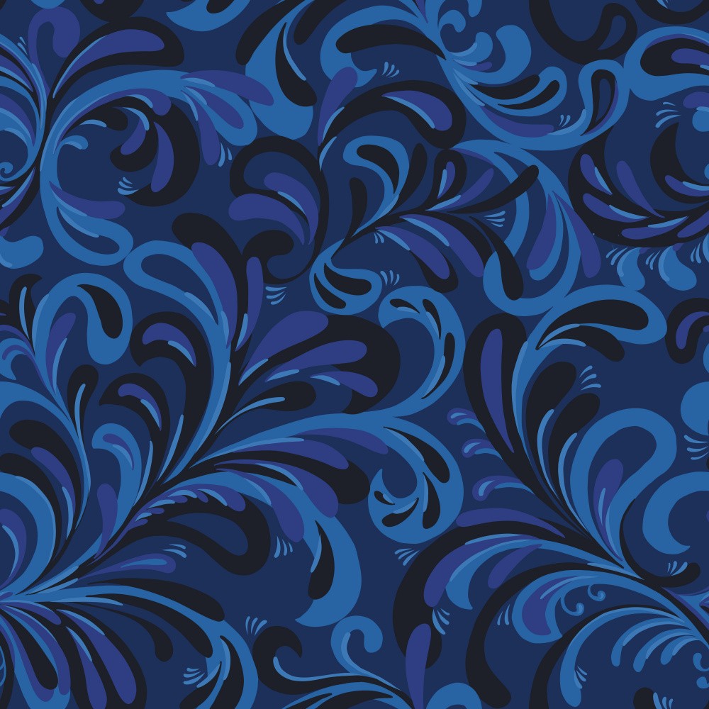 Bohemian Jewel Flourish Monochrome Sapphire