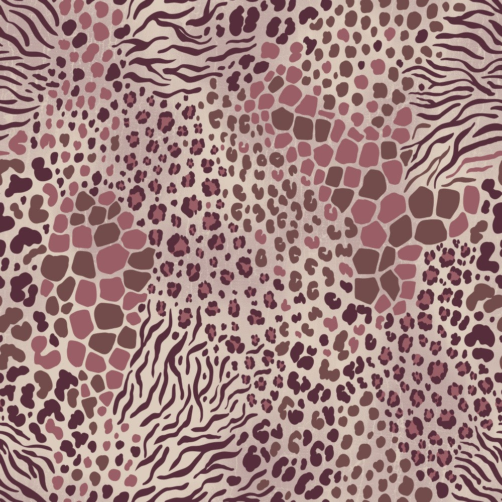 Animal Pattern Mix Mauve