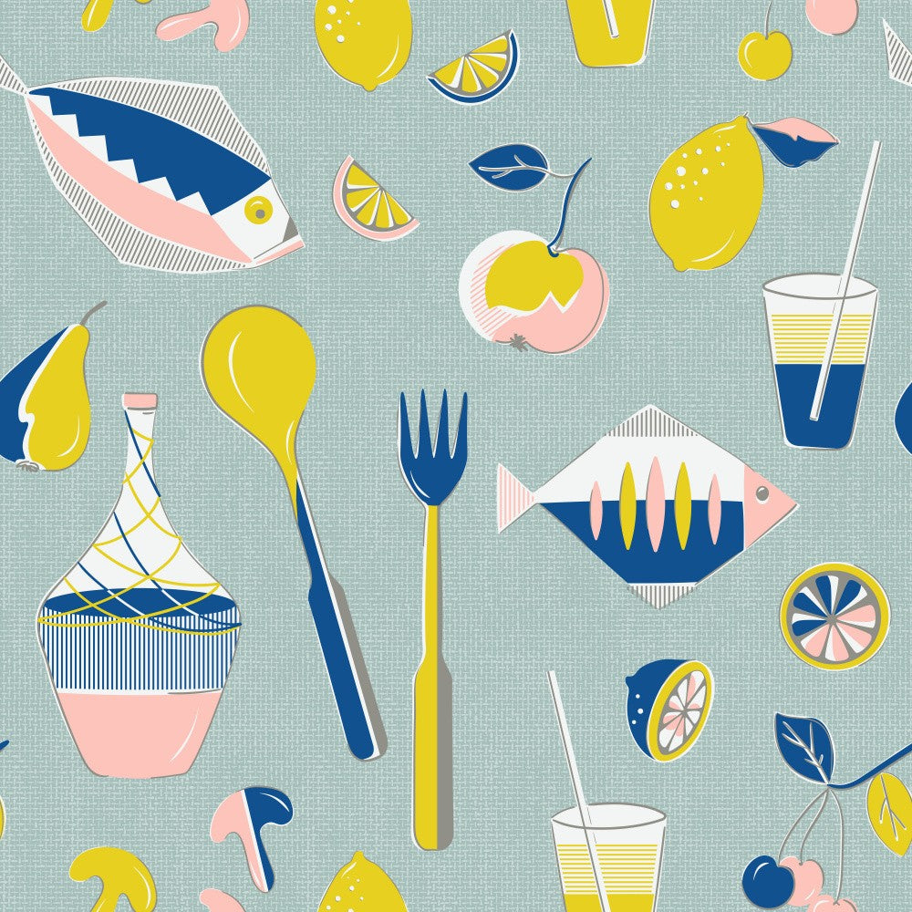 Mid Century Picnic Mint