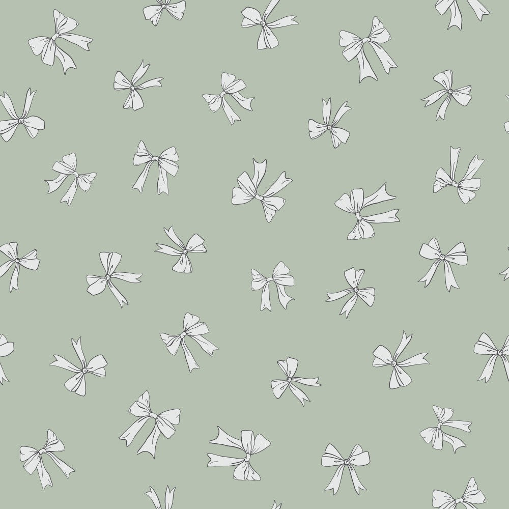 Preppy Bow Sage Green