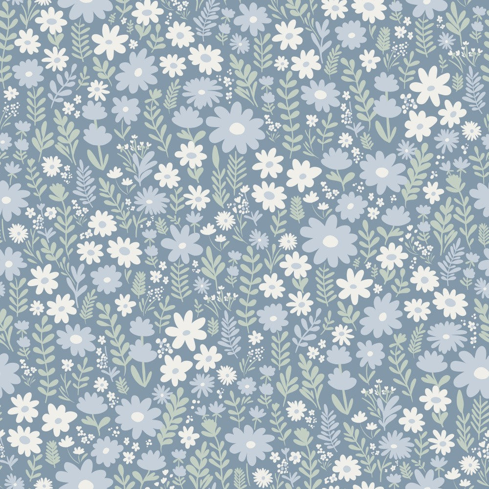 Whispers From the Joyful Garden washed blue
