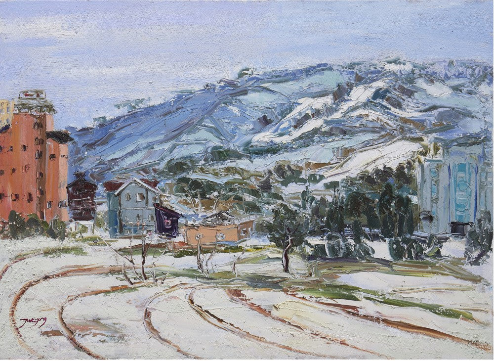 Winter in Pyeongchang Korea