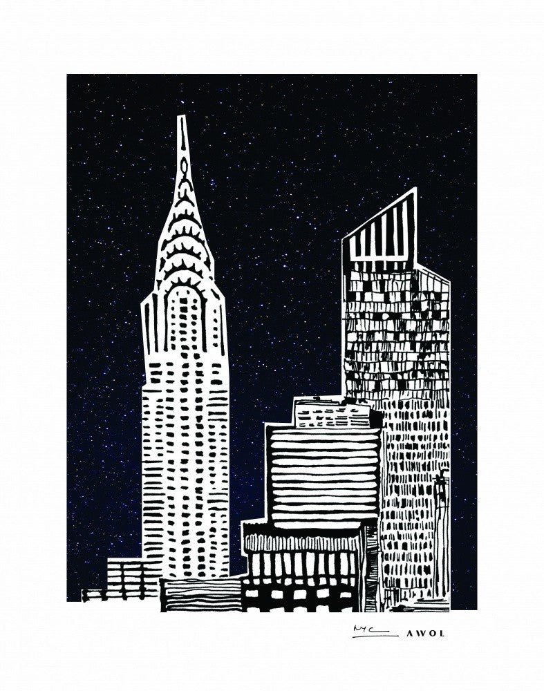 Manhattan At Night: New York Skyline