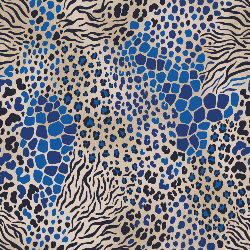 Animal Pattern Mix Blue