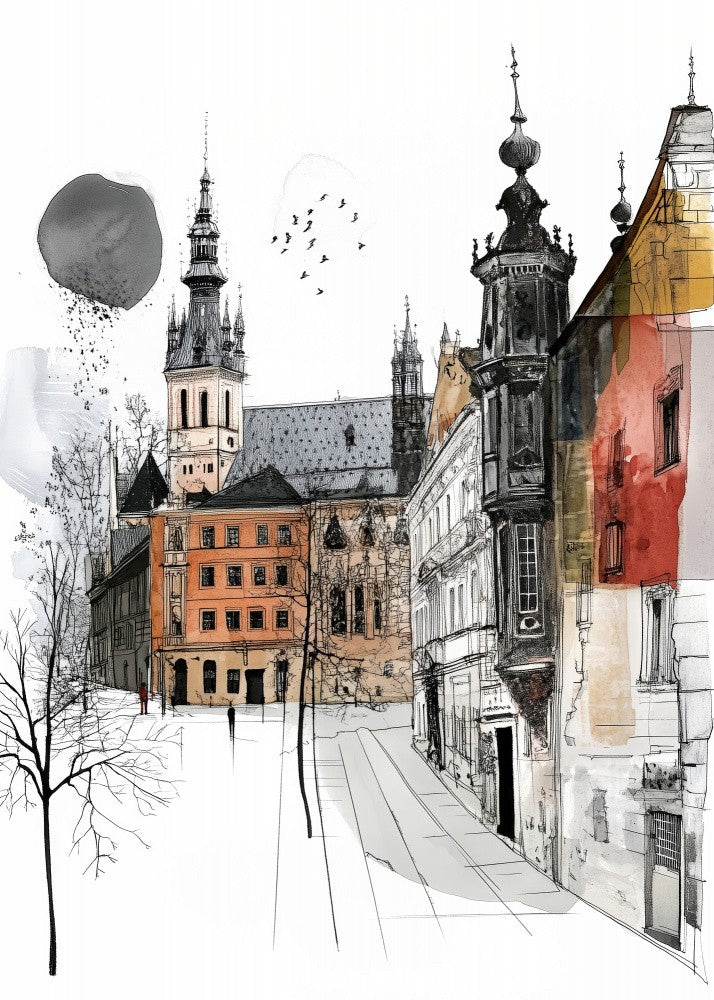 City landmarks city charm Poland Kraków