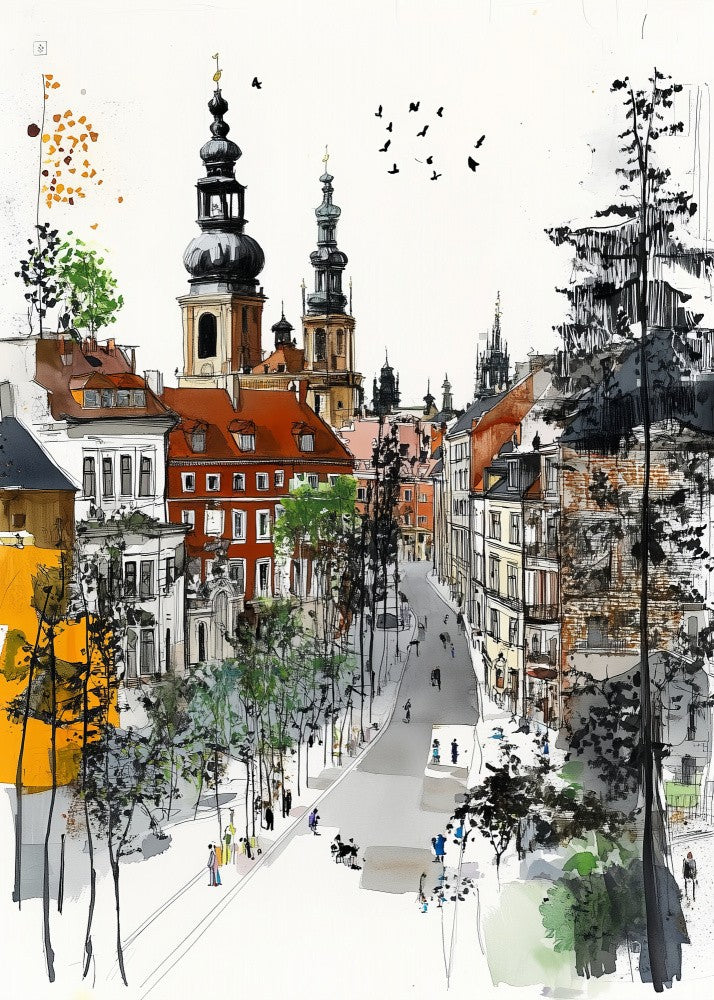 City landmarks city charm Poland Warsaw