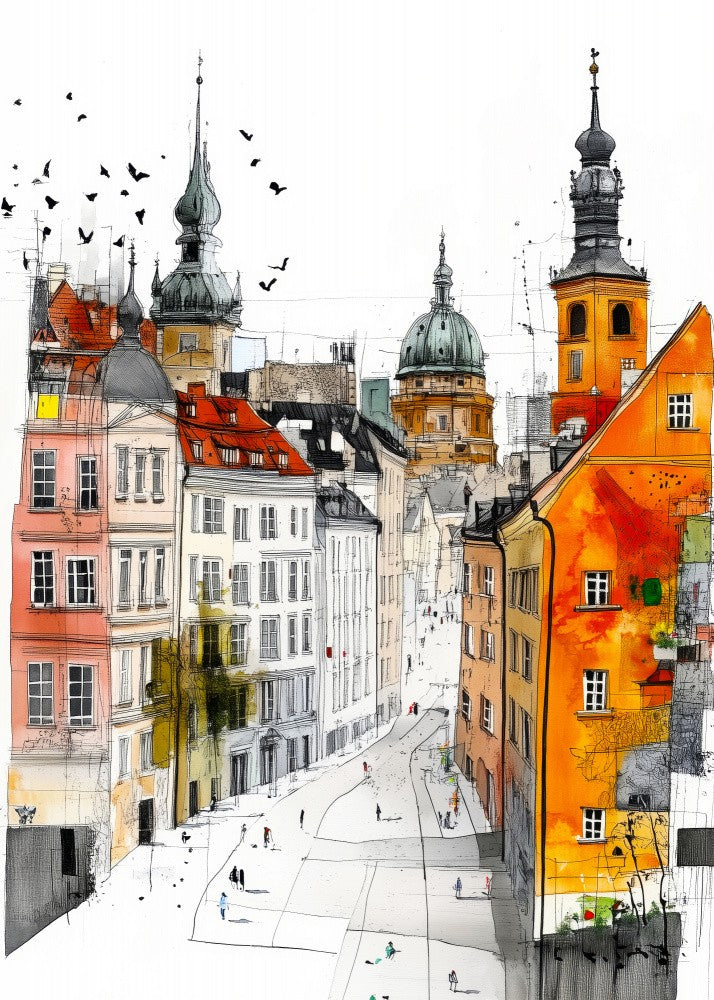 City landmarks city charm Poland Warsaw