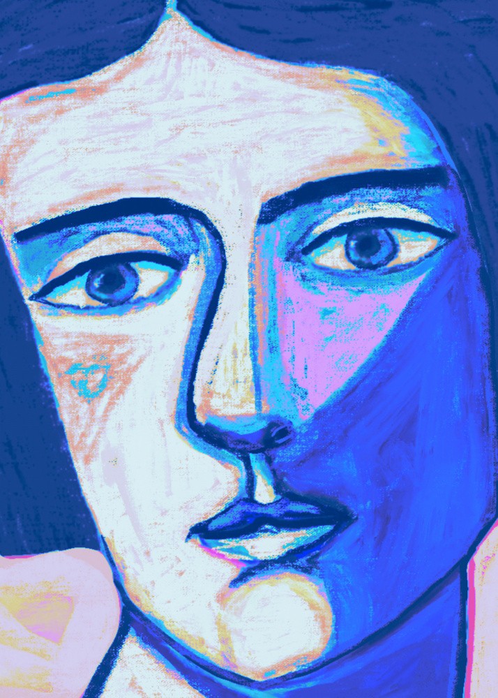 Woman looking