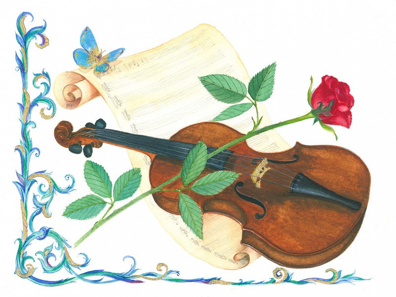 Violon et Rose