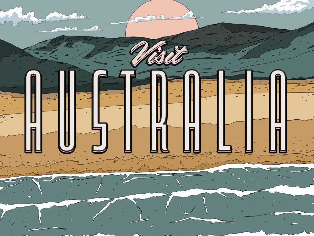 Visit Australia Travel Poster