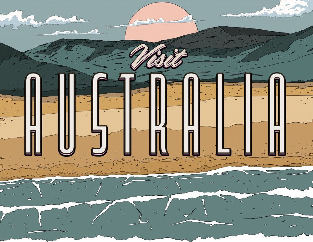 Visit Australia Travel Poster