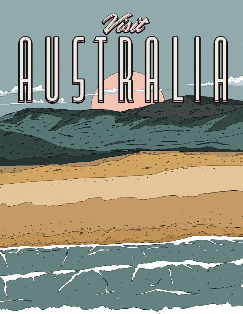 Visit Australia Travel Poster